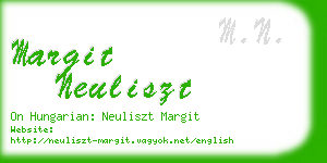 margit neuliszt business card